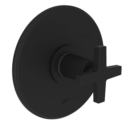 Newport Brass Pressure Shower Trim Plate W/ Handle. Less Showerhead, Arm, Blk 4-2984BP-56